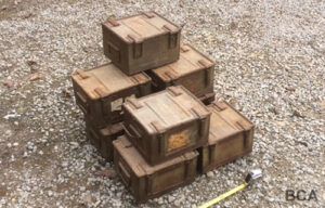 Foreign military metal ammo boxes