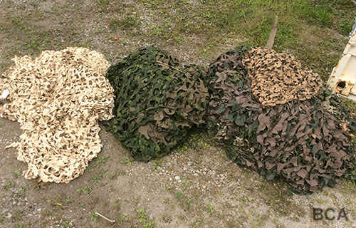 Modern synthetic army camouflage netting