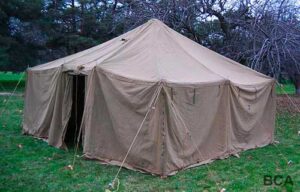 Olive green 16' x 16' square tent