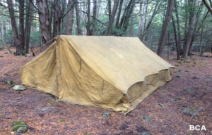 10' x 15' mustard prospector tent, low wal