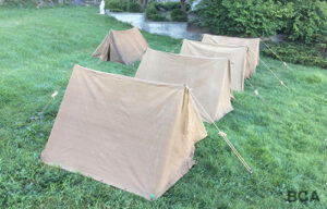 Brown pup tents