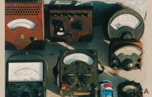 Vintage electrical meters and gauges
