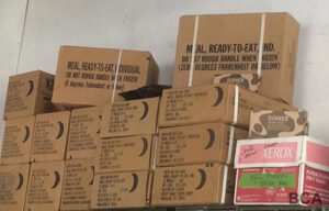 WW2 MRE (Meal, Ready-to-Eat) "C" ration boxes