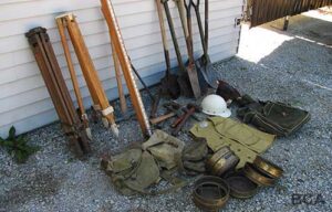 Miscellaneous archeology and survey equipment