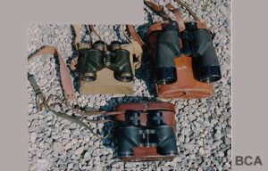 Vintage military binoculars