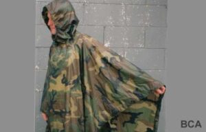 Military camouflage ponchos