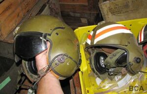 Military flight helmets