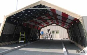 20' x 40' modular tent without end panels