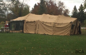 18'x36' Tan MGPTS Type III tent, exterior